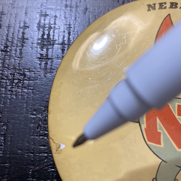 Vintage Nebraska Cornhuskers Mascot Pin! - Picture 3 of 3